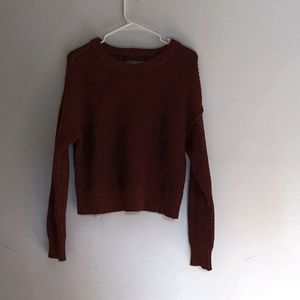 American Eagle Brown Oversized Sweater
